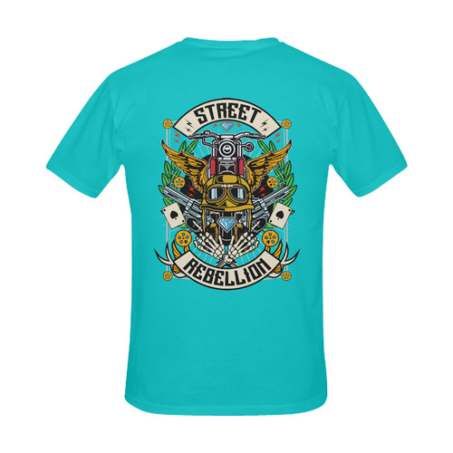 Street Rebellion Modern Turquoise Men's Slim Fit T-shirt (Model T13)