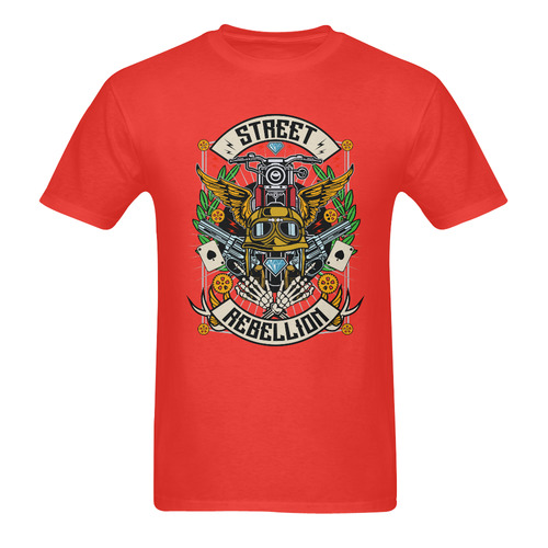 Street Rebellion Modern Red Sunny Men's T- shirt (Model T06)