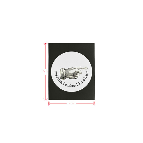 Mentalembellisher Clothes Label Logo for Women's Clothes (4cm X 5cm)