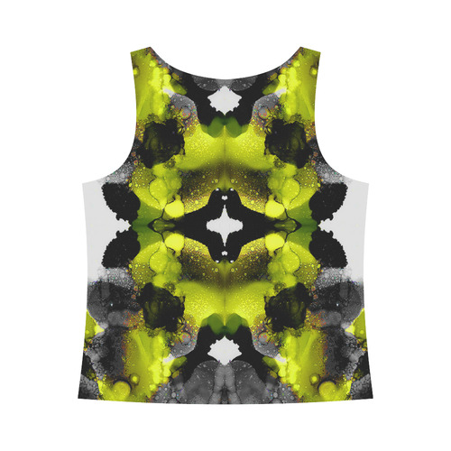 "La La" All Over Print Tank Top for Women (Model T43)