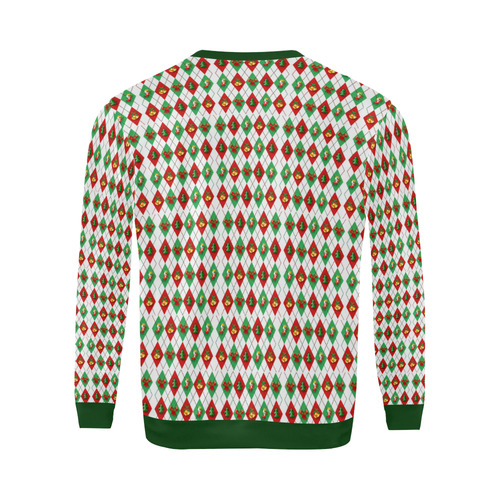 Ugly Christmas All Over Print Crewneck Sweatshirt for Men/Large (Model H18)