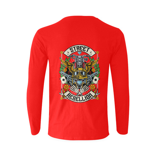 Street Rebellion Modern Red Sunny Men's T-shirt (long-sleeve) (Model T08)