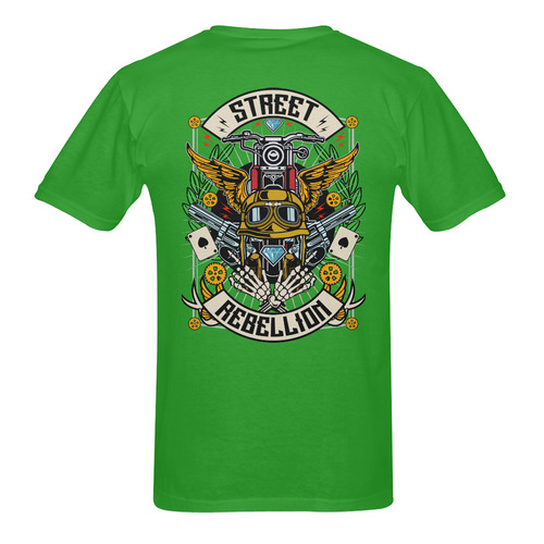Street Rebellion Modern Green Men's T-Shirt in USA Size (Two Sides Printing)