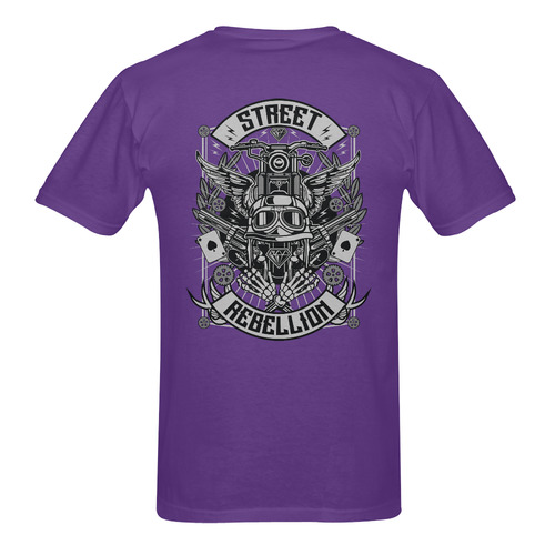 Street Rebellion Purple Men's T-Shirt in USA Size (Two Sides Printing)
