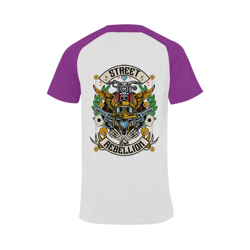 Street Rebellion Modern Purple Men's Raglan T-shirt (USA Size) (Model T11)