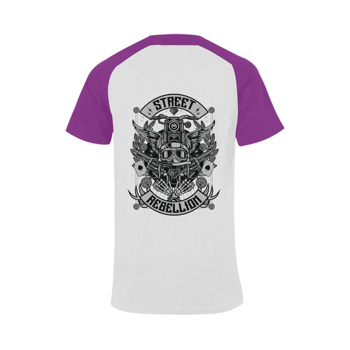 Street Rebellion Purple Men's Raglan T-shirt (USA Size) (Model T11)