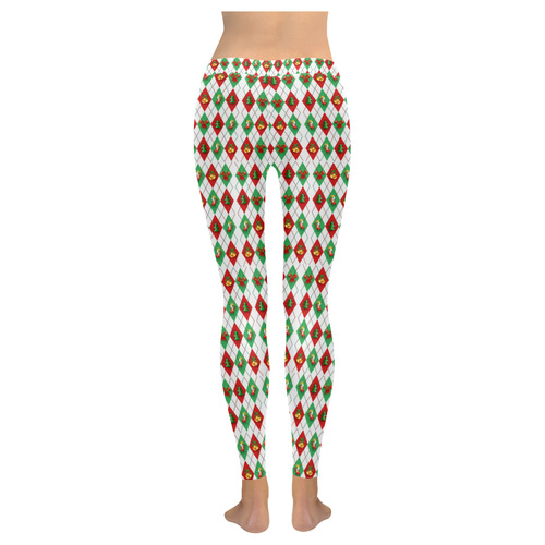 Ugly Christmas Women's Low Rise Leggings (Invisible Stitch) (Model L05)