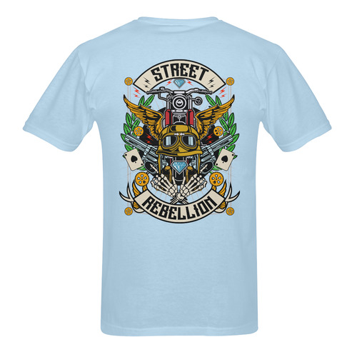 Street Rebellion Modern Light Blue Sunny Men's T- shirt (Model T06)