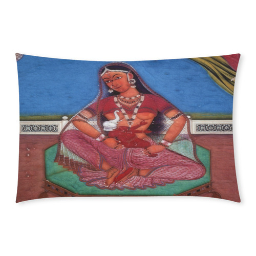 Deity Parvati with her Son Ganesha 3-Piece Bedding Set