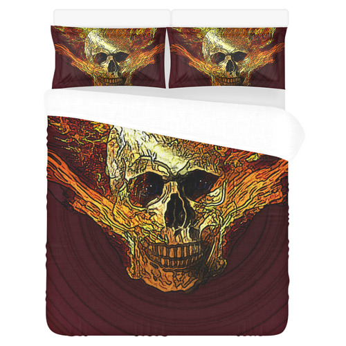 Skull20170533_by_JAMColors 3-Piece Bedding Set