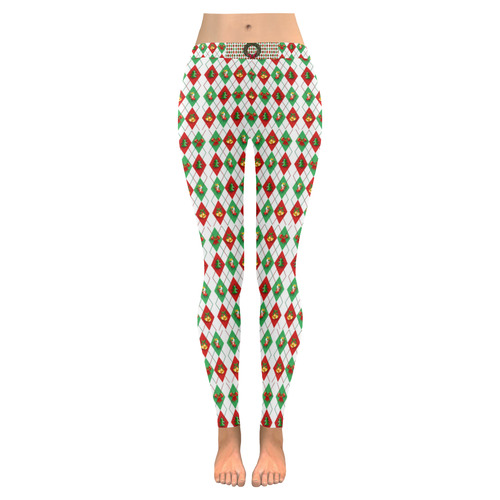 Ugly Christmas Women's Low Rise Leggings (Invisible Stitch) (Model L05)