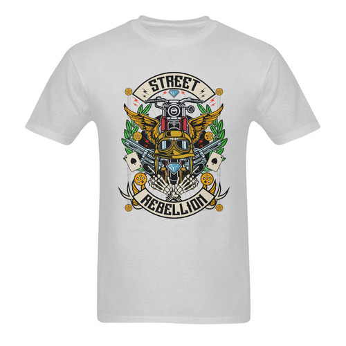 Street Rebellion Modern Grey Sunny Men's T- shirt (Model T06)