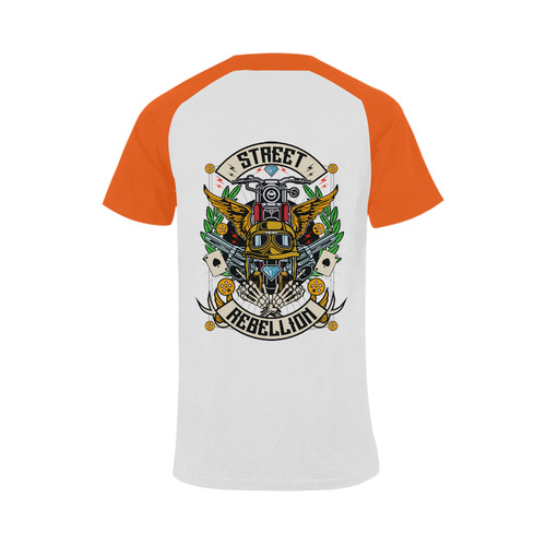 Street Rebellion Modern Orange Men's Raglan T-shirt (USA Size) (Model T11)
