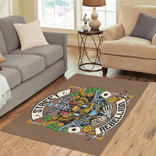 Street Rebellion Modern Brown Area Rug 5'3''x4'