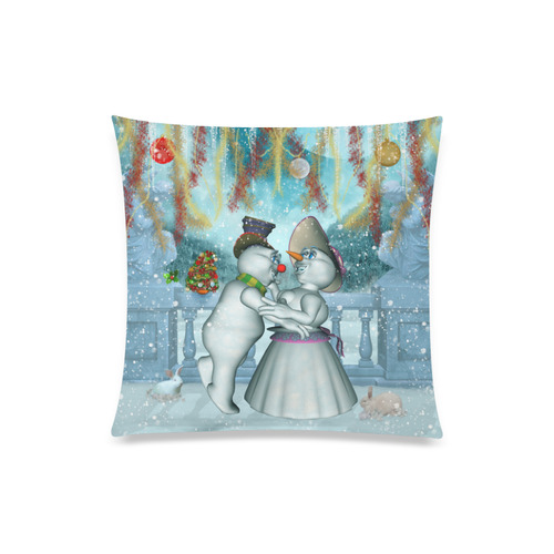 Dancing for christmas Custom Zippered Pillow Case 20"x20"(Twin Sides)