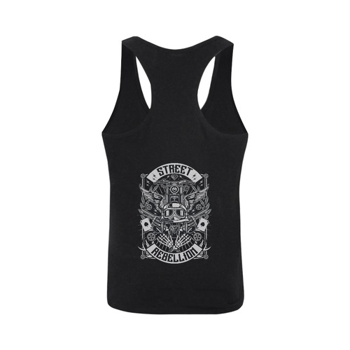 Street Rebellion Black Men's I-shaped Tank Top (Model T32)