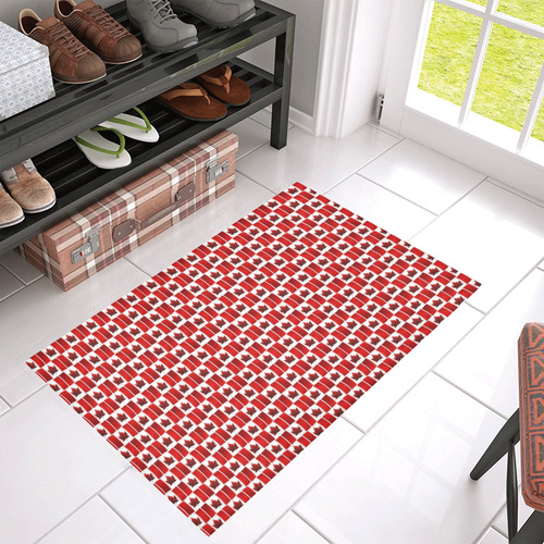 Canadian_Flag_Floor Mats Azalea Doormat 30" x 18" (Sponge Material)