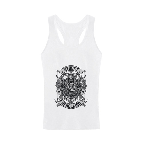 Street Rebellion White Men's I-shaped Tank Top (Model T32)