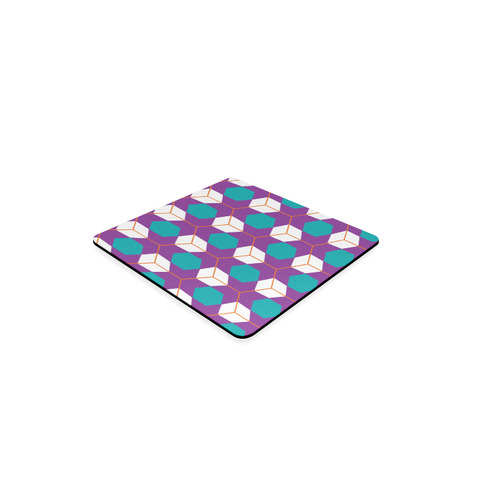 Cubes in honeycomb pattern Square Coaster