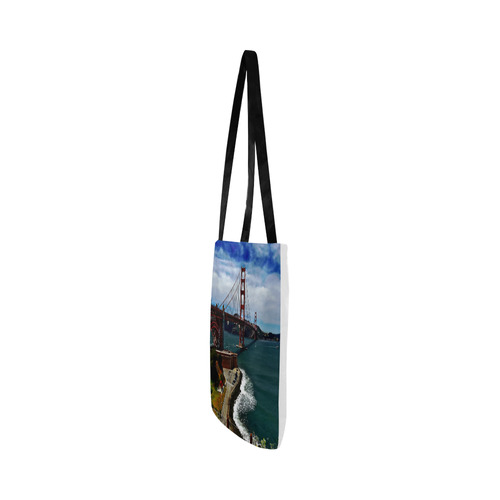 Golden Gate Bridge Reusable Shopping Bag Model 1660 (Two sides)