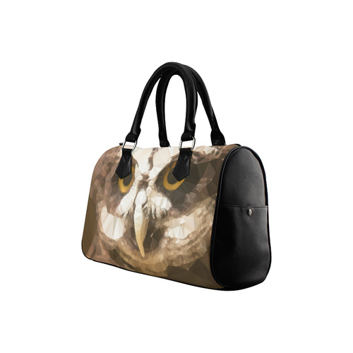 Owl Low Poly Geometric Triangles Boston Handbag (Model 1621)