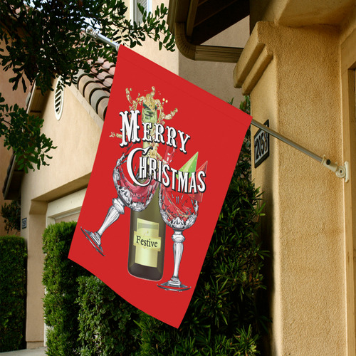 Merry Christmas Garden Flag 28''x40'' （Without Flagpole）