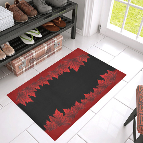 Canada Maple Leaf Floor Mats Azalea Doormat 30 X 18 Sponge