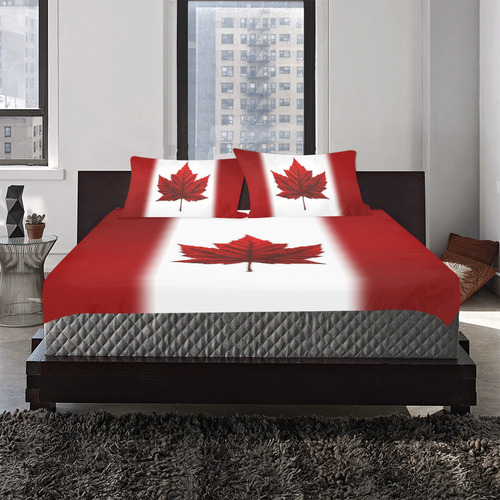 Canada Flag Bedding Sets Original 3-Piece Bedding Set