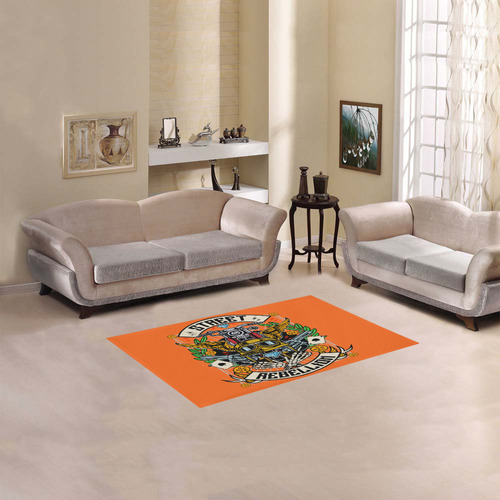 Street Rebellion Modern Orange Area Rug 2'7"x 1'8‘’