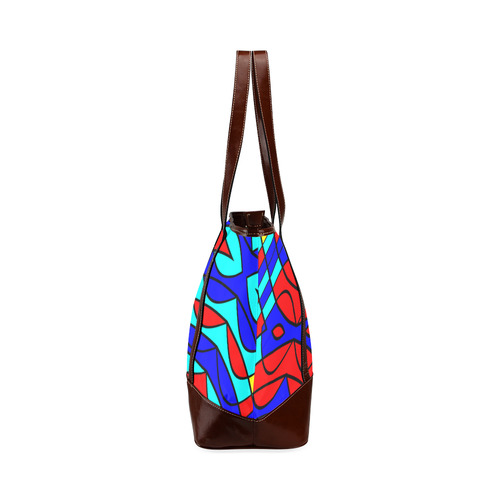 Colorful bent shapes Tote Handbag (Model 1642)