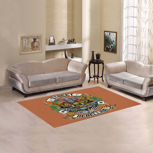 Street Rebellion Modern Sienna Brown Area Rug 5'x3'3''