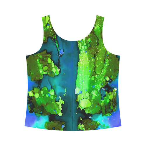 "Gumby-B" All Over Print Tank Top for Women (Model T43)