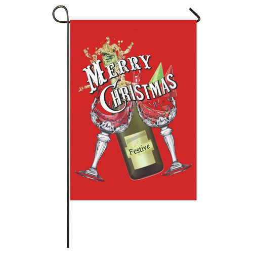 Merry Christmas Garden Flag 28''x40'' （Without Flagpole）