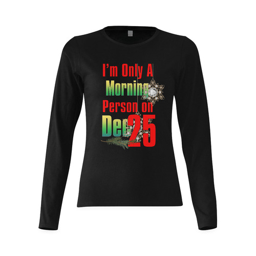 Christmas morning Sunny Women's T-shirt (long-sleeve) (Model T07)