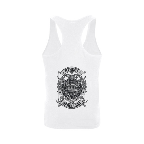 Street Rebellion White Men's I-shaped Tank Top (Model T32)