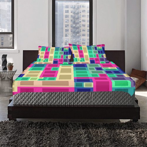 Rectangles and squares 3-Piece Bedding Set
