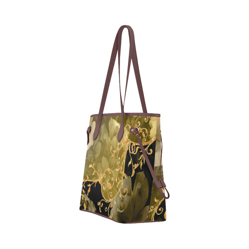 A touch of vintage Clover Canvas Tote Bag (Model 1661)
