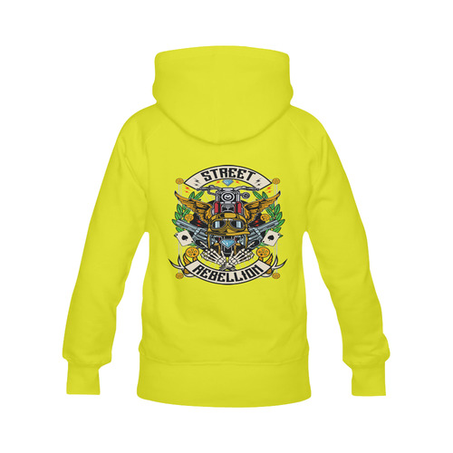 Street Rebellion Modern Yellow Men's Classic Hoodie (Remake) (Model H10)