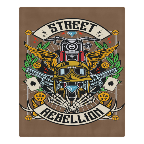 Street Rebellion Modern Brown 3-Piece Bedding Set