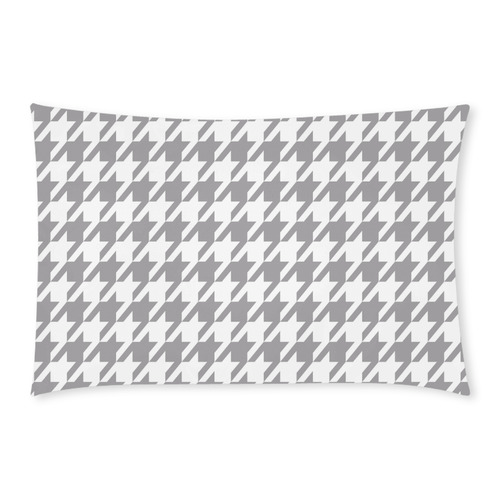 grey and white houndstooth classic pattern 3-Piece Bedding Set