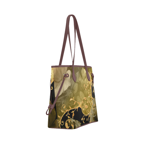 A touch of vintage Clover Canvas Tote Bag (Model 1661)