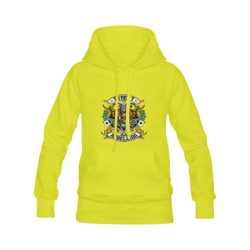 Street Rebellion Modern Yellow Men's Classic Hoodie (Remake) (Model H10)