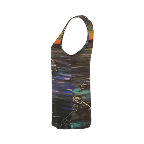 Night Walk All Over Print Tank Top for Women (Model T43)