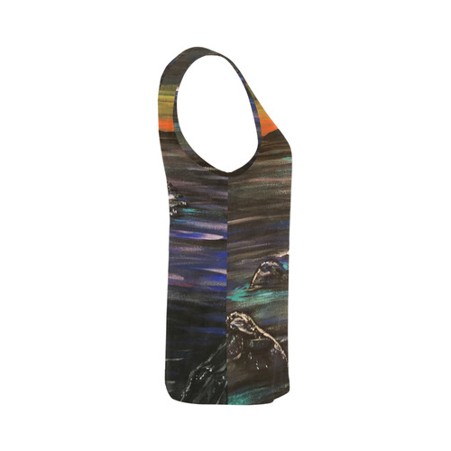 Night Walk All Over Print Tank Top for Women (Model T43)