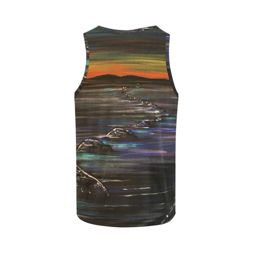 Night Walk All Over Print Tank Top for Men (Model T43)