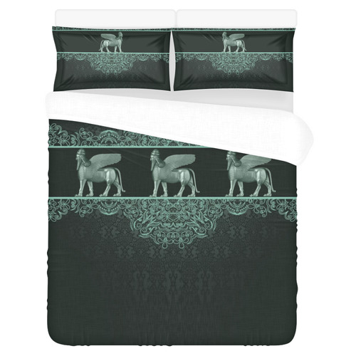 Assyrian Lamassu Bedroom Set III 3-Piece Bedding Set