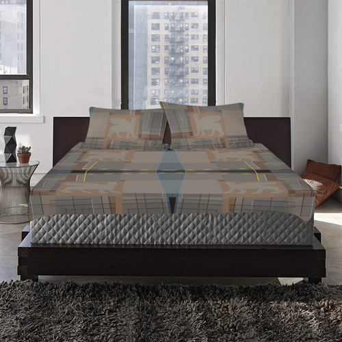 Assyrian Lamassu Bedroom Set 3-Piece Bedding Set