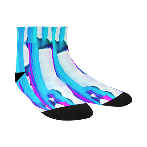 Blue watercolors Quarter Socks