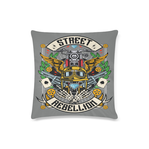 Street Rebellion Modern Grey Custom Zippered Pillow Case 16"x16"(Twin Sides)