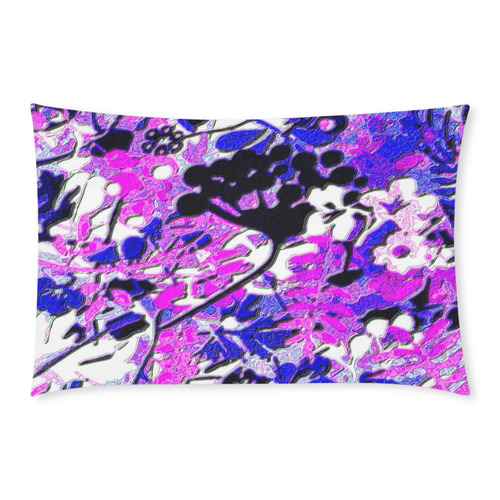 wacky retro floral abstract in bright and bold color 3-Piece Bedding Set